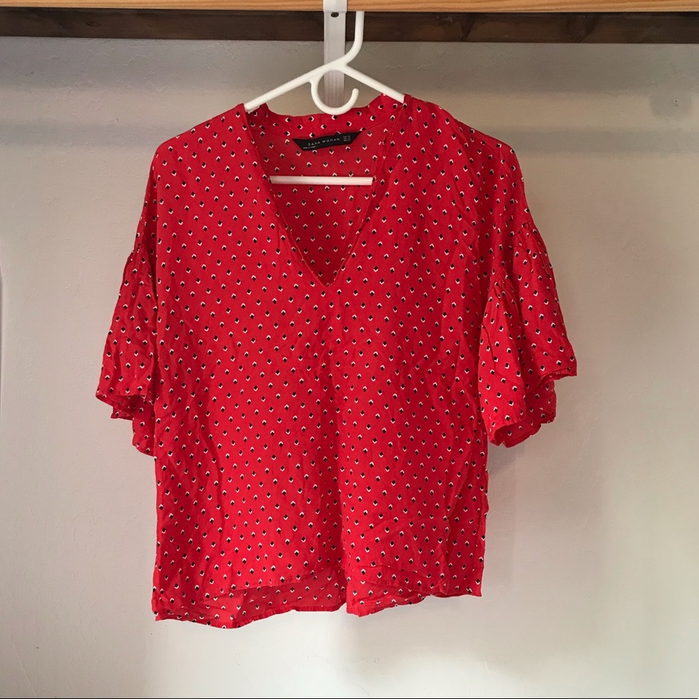Zara patterned top